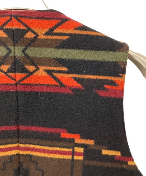 PENDLETON（ペンドルトン）PENDLETON (ペンドルトン) ウールベスト ブラック×レッド サイズ:M　の古着・服飾アイテム