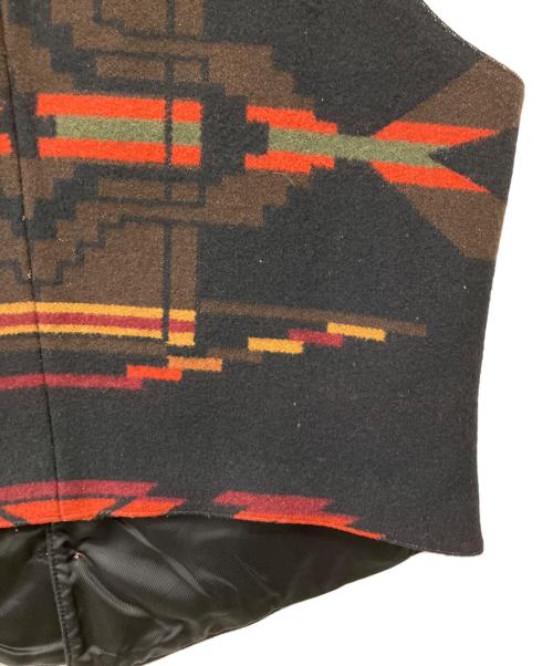 PENDLETON（ペンドルトン）PENDLETON (ペンドルトン) ウールベスト ブラック×レッド サイズ:M　の古着・服飾アイテム