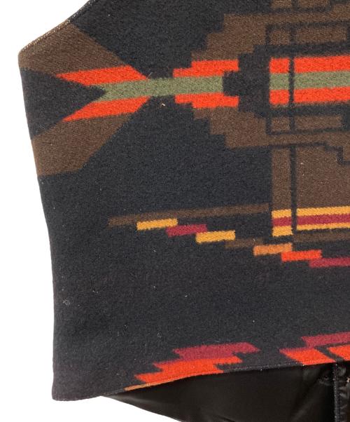 PENDLETON（ペンドルトン）PENDLETON (ペンドルトン) ウールベスト ブラック×レッド サイズ:M　の古着・服飾アイテム