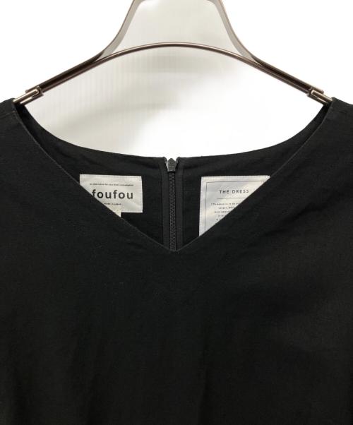 foufou（フーフー ザドレス）foufou (フーフー) 長袖ワンピース グリーン×ブラック サイズ:1　の古着・服飾アイテム