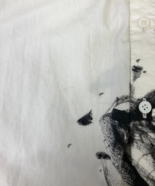 GROUND Y（グラウンドワイ）GROUND Y (グラウンドワイ) 長袖シャツ ホワイト×ブラック サイズ:3の古着・服飾アイテム