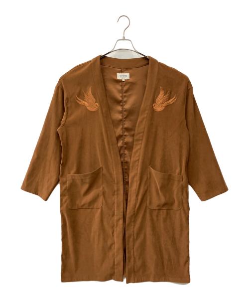 CHORD NUMBER EIGHT（コードナンバーエイト）CHORD NUMBER EIGHT (コードナンバーエイト) SWALLOW EMBROIDERY GOWN ブラウン サイズ:M　の古着・服飾アイテム