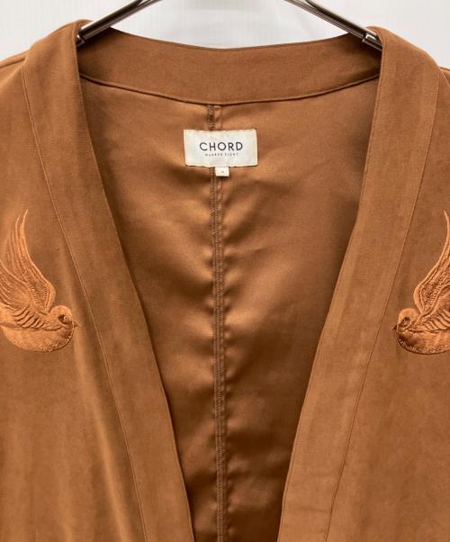 CHORD NUMBER EIGHT（コードナンバーエイト）CHORD NUMBER EIGHT (コードナンバーエイト) SWALLOW EMBROIDERY GOWN ブラウン サイズ:M　の古着・服飾アイテム