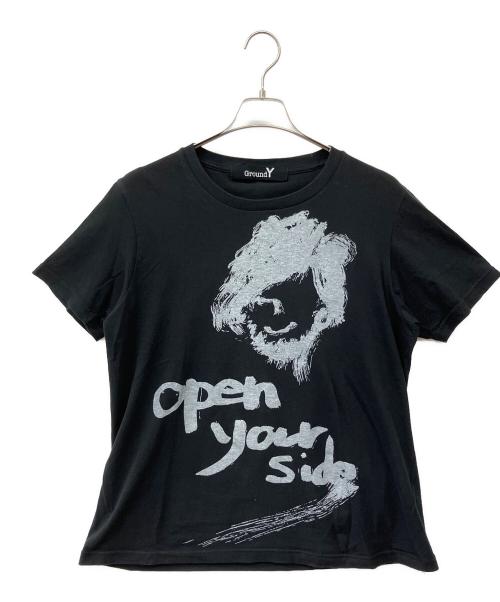 GROUND Y（グラウンドワイ）GROUND Y (グラウンドワイ) 半袖Tシャツ ブラック サイズ:3の古着・服飾アイテム