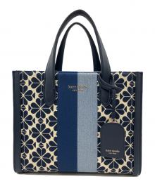 Kate Spade（ケイトスペード）の古着「2WAYバッグ」｜ネイビー×ホワイト
