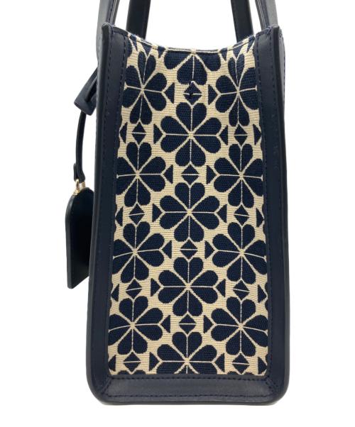 Kate Spade（ケイトスペード）Kate Spade (ケイトスペード) 2WAYバッグ ネイビー×ホワイトの古着・服飾アイテム