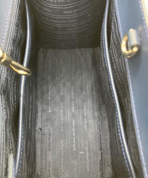 Kate Spade（ケイトスペード）Kate Spade (ケイトスペード) 2WAYバッグ ネイビー×ホワイトの古着・服飾アイテム