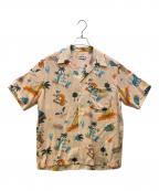 ALOHA RUGアロハラグ）の古着「オープンカラーシャツ」｜ベージュ
