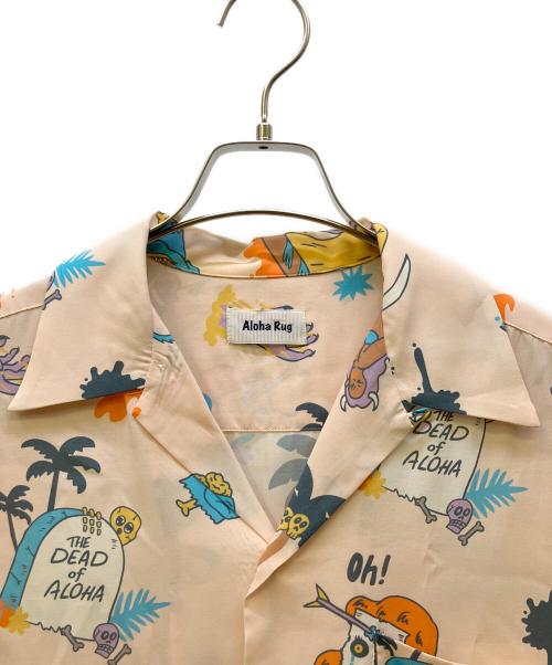 ALOHA RUG（アロハラグ）ALOHA RUG (アロハラグ) オープンカラーシャツ ベージュ サイズ:Lの古着・服飾アイテム