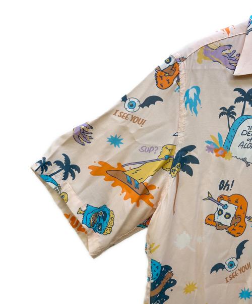 ALOHA RUG（アロハラグ）ALOHA RUG (アロハラグ) オープンカラーシャツ ベージュ サイズ:Lの古着・服飾アイテム