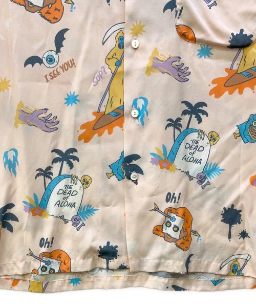 ALOHA RUG（アロハラグ）ALOHA RUG (アロハラグ) オープンカラーシャツ ベージュ サイズ:Lの古着・服飾アイテム