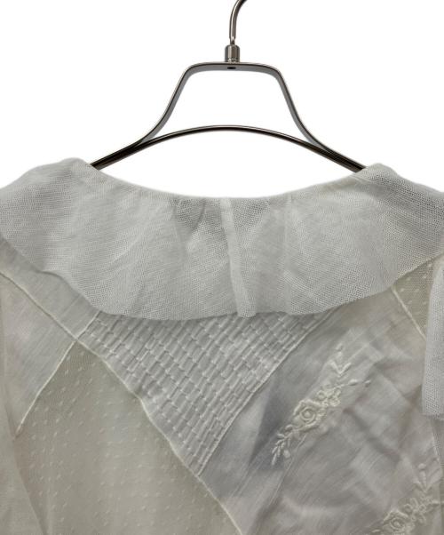 LAUREN RALPH LAUREN（ローレンラルフローレン）LAUREN RALPH LAUREN (ローレンラルフローレン) 半袖ブラウス ホワイト サイズ:XSの古着・服飾アイテム