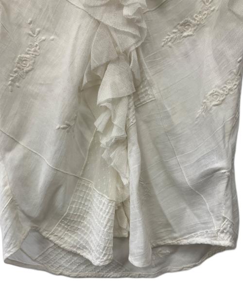 LAUREN RALPH LAUREN（ローレンラルフローレン）LAUREN RALPH LAUREN (ローレンラルフローレン) 半袖ブラウス ホワイト サイズ:XSの古着・服飾アイテム