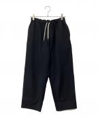 Manual Alphabetマニュアル アルファベット）の古着「ジャージワイドパンツ」｜ブラック