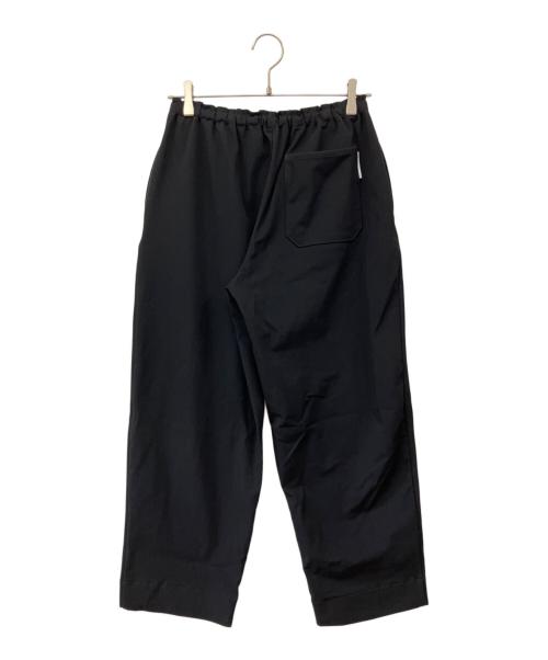 Manual Alphabet（マニュアル アルファベット）Manual Alphabet (マニュアル アルファベット) ジャージワイドパンツ ブラック サイズ:１の古着・服飾アイテム