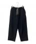 Manual Alphabet（マニュアル アルファベット）の古着「ジャージワイドパンツ」｜ブラック