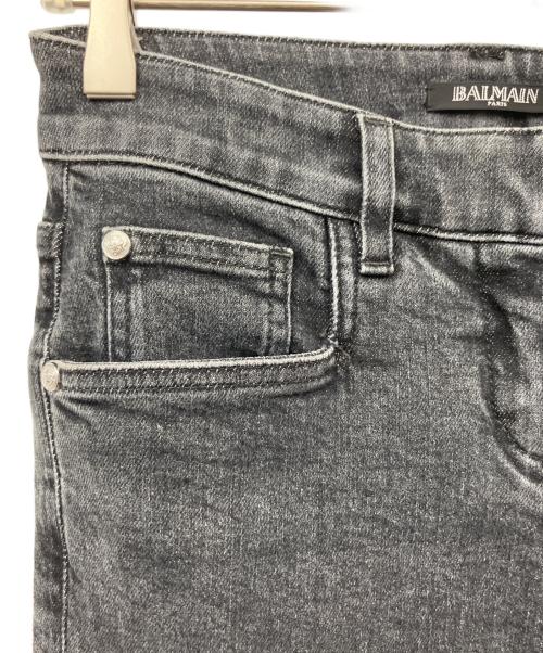 BALMAIN（バルマン）BALMAIN (バルマン) バイカーデニムパンツ ブラック サイズ:34の古着・服飾アイテム