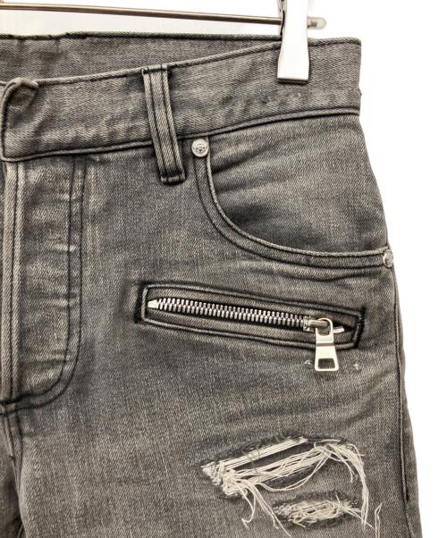 BALMAIN（バルマン）BALMAIN (バルマン) バイカーデニムパンツ ブラック サイズ:28の古着・服飾アイテム