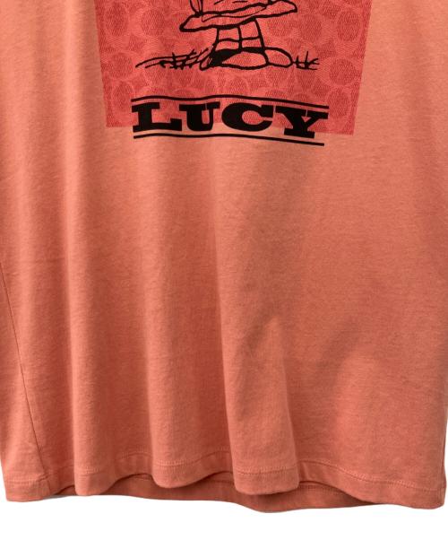 COACH（コーチ）COACH (コーチ) PEANUTS (ピーナッツ) 半袖Tシャツ ピンク サイズ:XSの古着・服飾アイテム