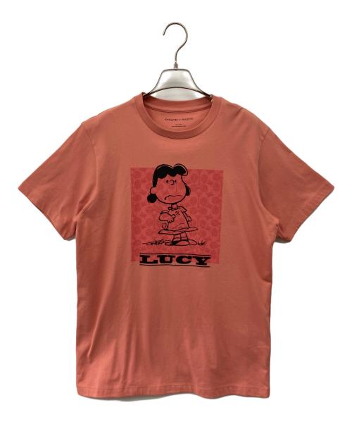 COACH（コーチ）COACH (コーチ) PEANUTS (ピーナッツ) 半袖Tシャツ ピンク サイズ:Sの古着・服飾アイテム