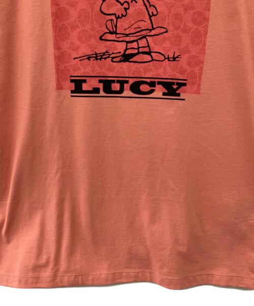 COACH（コーチ）COACH (コーチ) PEANUTS (ピーナッツ) 半袖Tシャツ ピンク サイズ:Sの古着・服飾アイテム