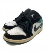 NIKEナイキ）の古着「Air Jordan 1 Low（エアジョーダン）White Black Mystic Green」｜ブラック×グリーン
