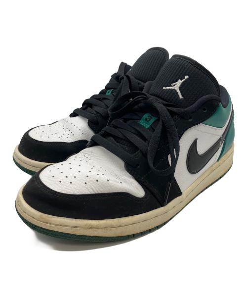 NIKE（ナイキ）NIKE (ナイキ)  Air Jordan 1 Low（エアジョーダン）White Black Mystic Green ブラック×グリーン サイズ:27の古着・服飾アイテム