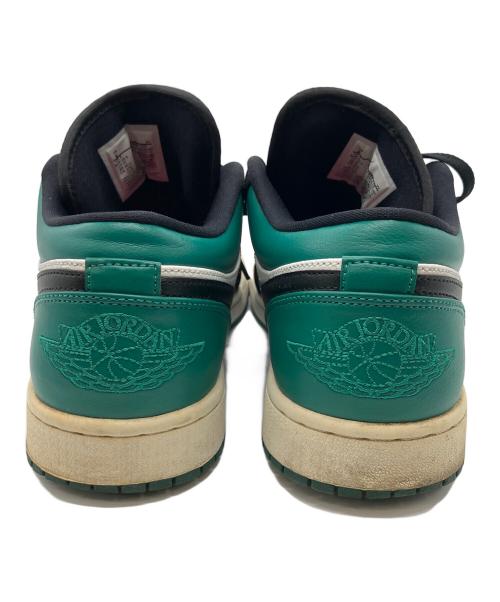 NIKE（ナイキ）NIKE (ナイキ)  Air Jordan 1 Low（エアジョーダン）White Black Mystic Green ブラック×グリーン サイズ:27の古着・服飾アイテム