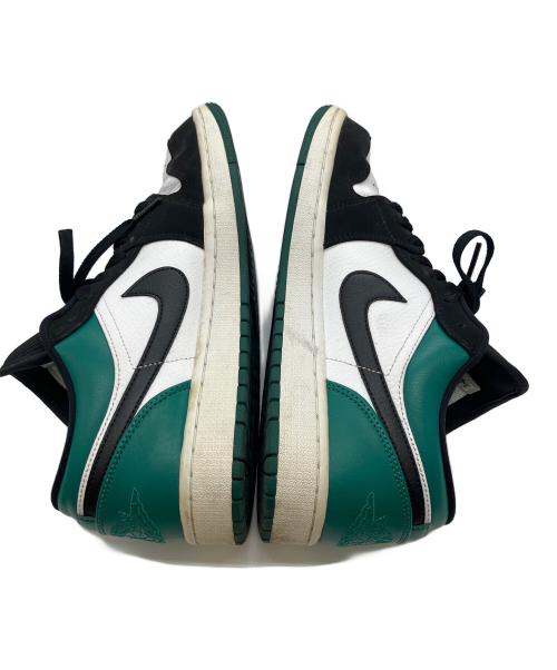 NIKE（ナイキ）NIKE (ナイキ)  Air Jordan 1 Low（エアジョーダン）White Black Mystic Green ブラック×グリーン サイズ:27の古着・服飾アイテム