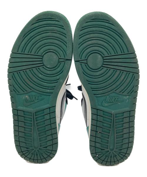 NIKE（ナイキ）NIKE (ナイキ)  Air Jordan 1 Low（エアジョーダン）White Black Mystic Green ブラック×グリーン サイズ:27の古着・服飾アイテム