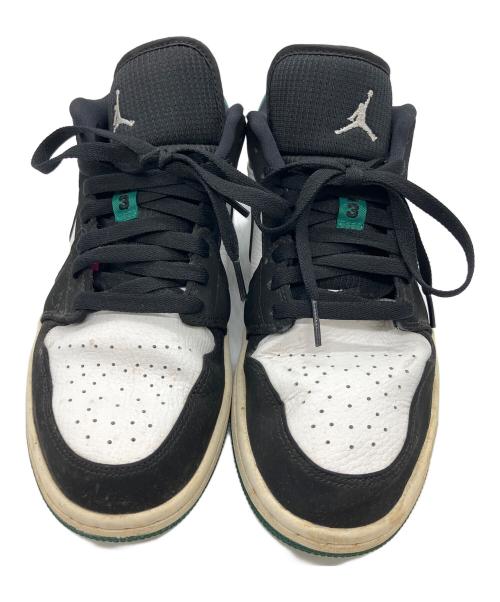 NIKE（ナイキ）NIKE (ナイキ)  Air Jordan 1 Low（エアジョーダン）White Black Mystic Green ブラック×グリーン サイズ:27の古着・服飾アイテム
