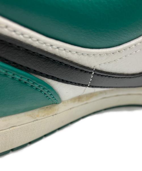 NIKE（ナイキ）NIKE (ナイキ)  Air Jordan 1 Low（エアジョーダン）White Black Mystic Green ブラック×グリーン サイズ:27の古着・服飾アイテム