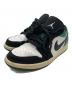 NIKE（ナイキ）の古着「 Air Jordan 1 Low（エアジョーダン）White Black Mystic Green」｜ブラック×グリーン