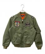 POLO RALPH LAURENポロ・ラルフローレン）の古着「MA-1ジャケット」｜グリーン