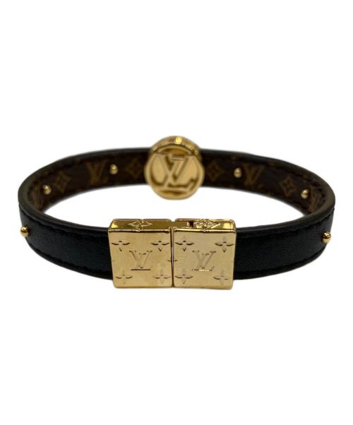 LOUIS VUITTON（ルイ ヴィトン）LOUIS VUITTON (ルイ ヴィトン) ブレスレット ブラック×ブラウンの古着・服飾アイテム