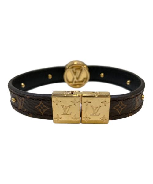 LOUIS VUITTON（ルイ ヴィトン）LOUIS VUITTON (ルイ ヴィトン) ブレスレット ブラック×ブラウンの古着・服飾アイテム