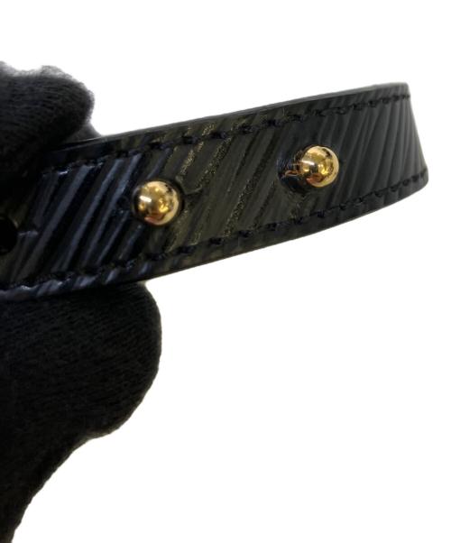LOUIS VUITTON（ルイ ヴィトン）LOUIS VUITTON (ルイ ヴィトン) レザーブレスレット ブラック×ゴールドの古着・服飾アイテム