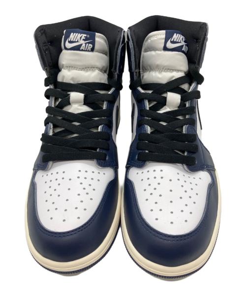 NIKE（ナイキ）NIKE (ナイキ) Nike Air Jordan 1（エアジョーダン） Retro High OG Midnight Navy ネイビー×ホワイト サイズ:27.5の古着・服飾アイテム