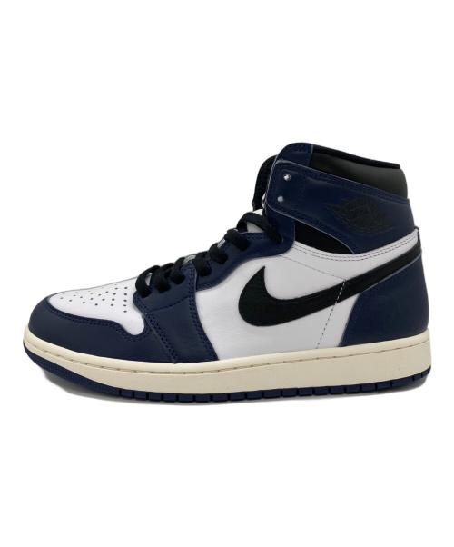 NIKE（ナイキ）NIKE (ナイキ) Nike Air Jordan 1（エアジョーダン） Retro High OG Midnight Navy ネイビー×ホワイト サイズ:27.5の古着・服飾アイテム