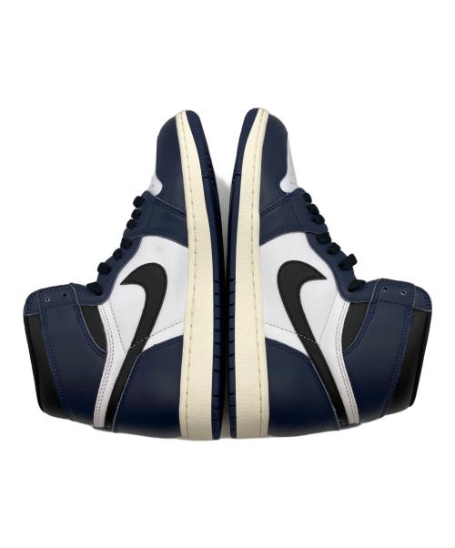 NIKE（ナイキ）NIKE (ナイキ) Nike Air Jordan 1（エアジョーダン） Retro High OG Midnight Navy ネイビー×ホワイト サイズ:27.5の古着・服飾アイテム