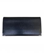 Cartierカルティエ）の古着「長財布」｜ブラック×レッド