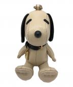 COACH×PEANUTSコーチ×ピーナッツ）の古着「スヌーピー バッグ チャーム」｜ベージュ×ブラック