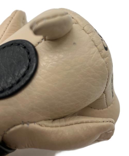 COACH（コーチ）COACH (コーチ) PEANUTS (ピーナッツ) スヌーピー バッグ チャーム ベージュ×ブラックの古着・服飾アイテム