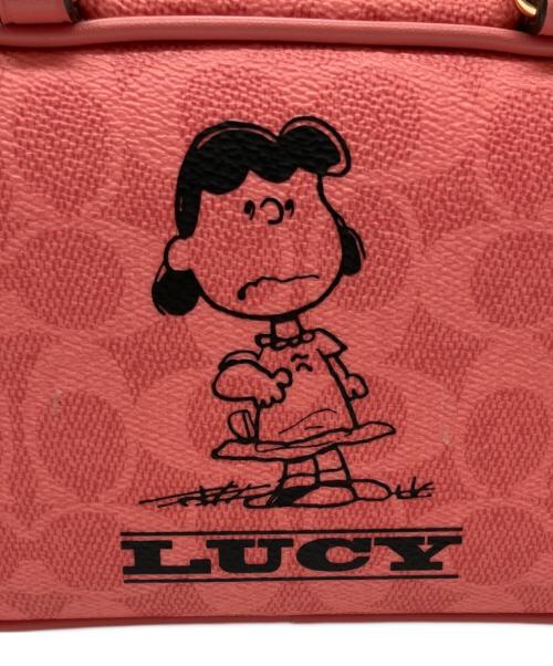 COACH（コーチ）COACH (コーチ) PEANUTS (ピーナッツ) クロスボディーバッグ ピンクの古着・服飾アイテム