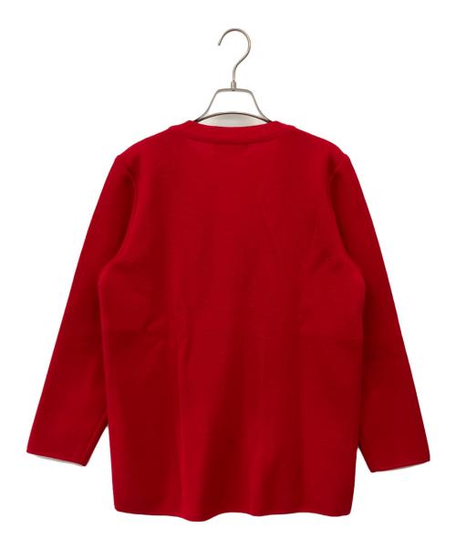 Yves Saint Laurent（イヴサンローラン）Yves Saint Laurent (イヴサンローラン) 薄手カーディガン レッド サイズ:M　　の古着・服飾アイテム