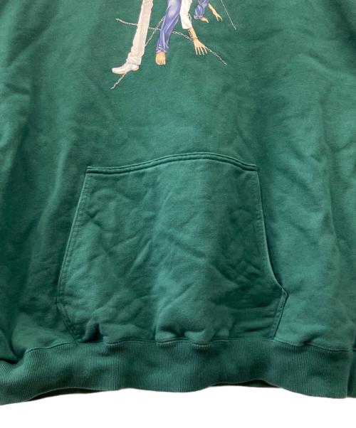 X-LARGE（エクストララージ）X-LARGE (エクストララージ) DEATH NOTE (デスノート) プルオーバーパーカー グリーン サイズ:XLの古着・服飾アイテム