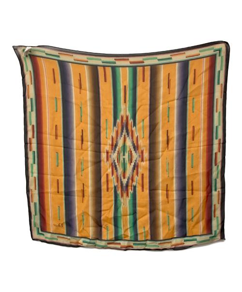 Christian Dior（クリスチャン ディオール）Christian Dior (クリスチャン ディオール) スカーフ オレンジグリーンブルーの古着・服飾アイテム