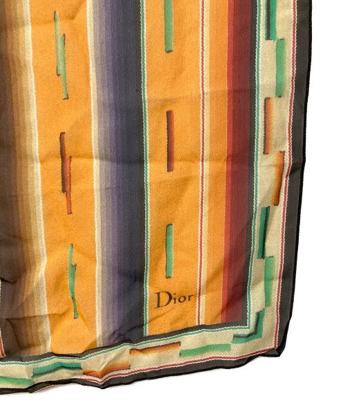 Christian Dior（クリスチャン ディオール）Christian Dior (クリスチャン ディオール) スカーフ オレンジグリーンブルーの古着・服飾アイテム