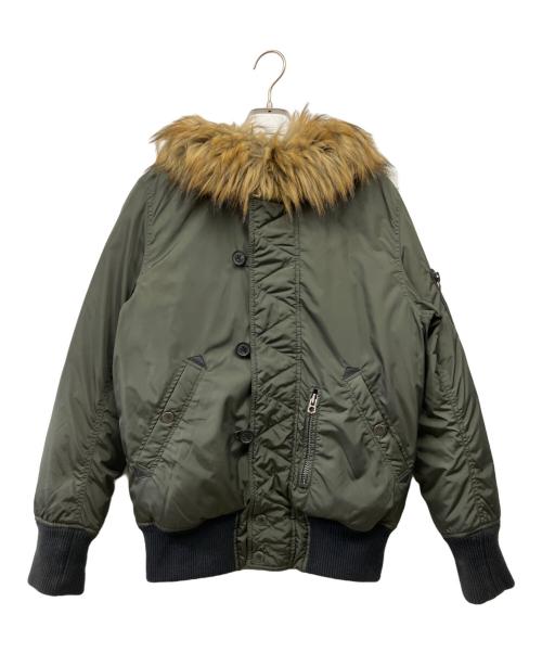 DIESEL（ディーゼル）DIESEL (ディーゼル) 中綿ジャケット オリーブ サイズ:Sの古着・服飾アイテム