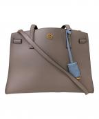 TORY BURCHトリーバーチ）の古着「2WAYバッグ」｜ベージュ×ブルー